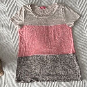 Pulse Colorblock T-Shirt in Pink, Beige, and Gray